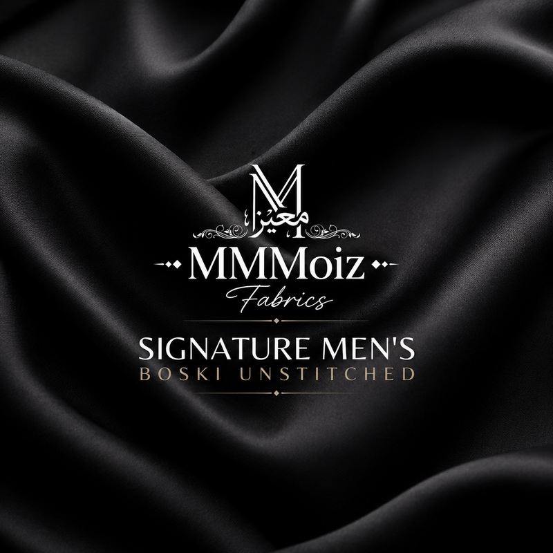 Signature Men's Wash & Wear Boski Unstitched - MM Moiz Fabrics
