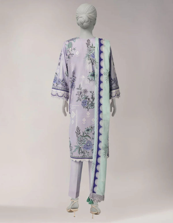multicolor lawn embroidered unstitched 3pc