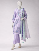 multicolor lawn embroidered unstitched 3pc