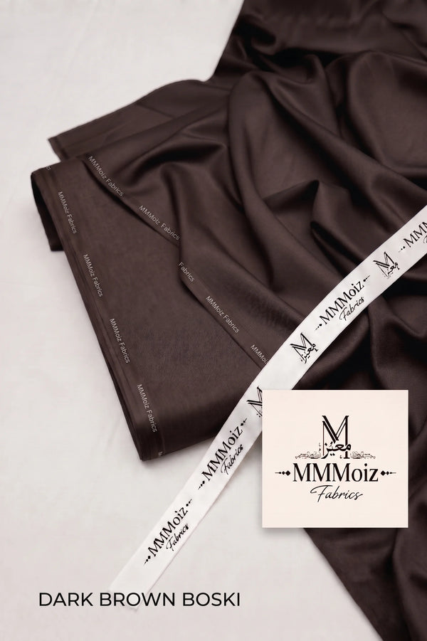 Signature Dark Brown Wash & Wear Boski Unstitched