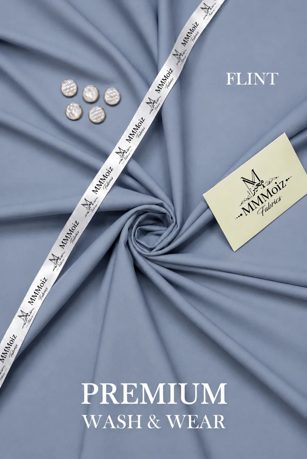 Premium Flint Wash & Wear Unstitched Fabric