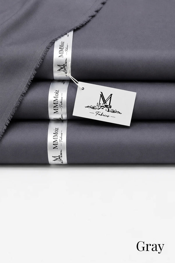 Royal Cotton Unstitched Gray Fabric