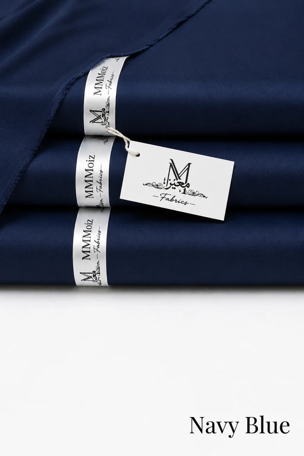 Royal Cotton Unstitched Navy Blue Fabric