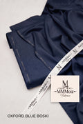 Signature Oxford Blue Wash & Wear Boski Unstitched