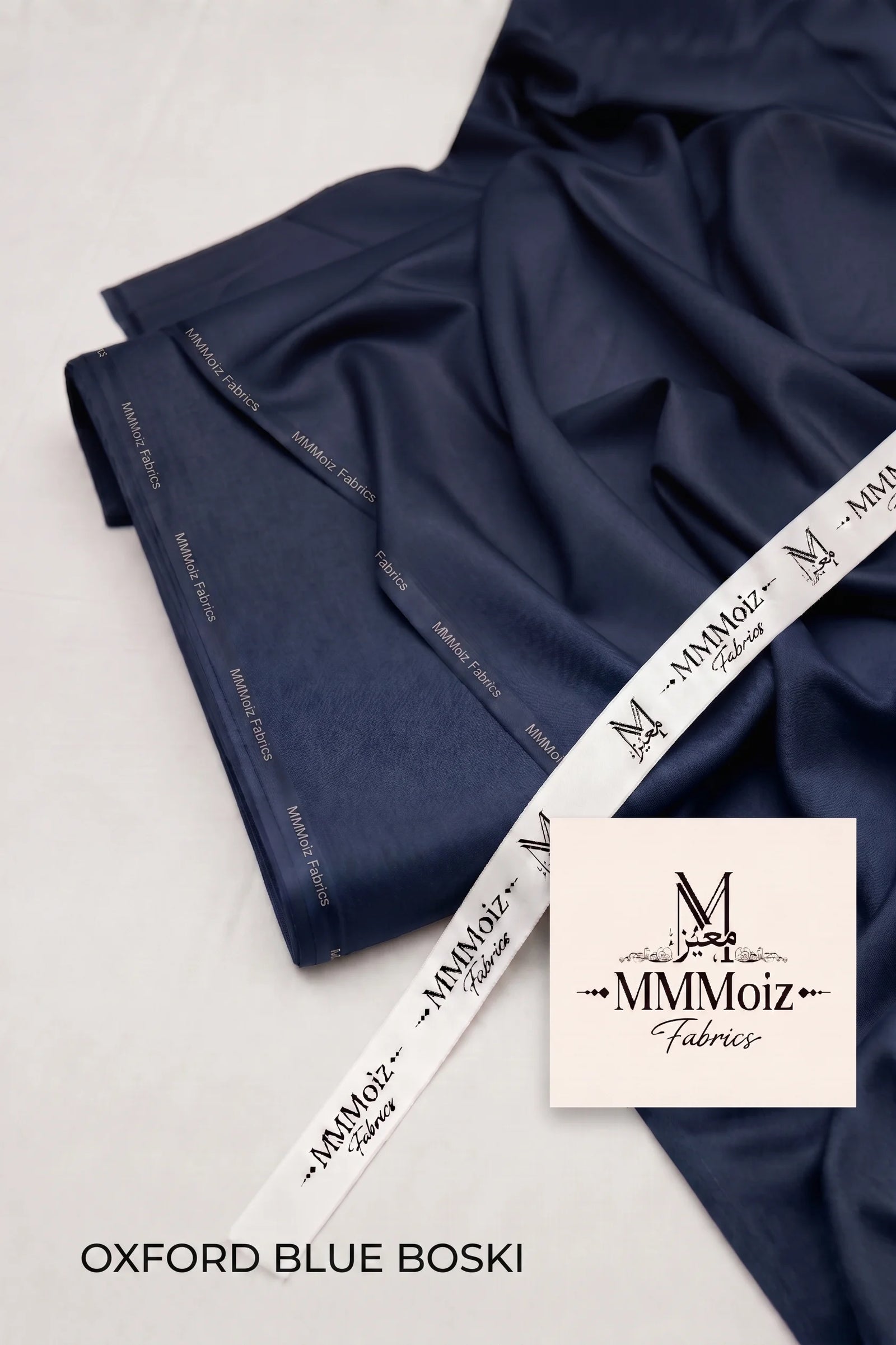 Signature Oxford Blue Wash & Wear Boski Unstitched