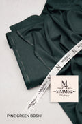 Signature Pine Green Wash & Wear Boski Unstitched