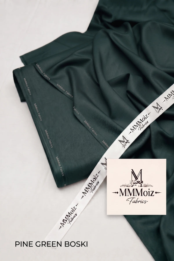 Signature Pine Green Wash & Wear Boski Unstitched