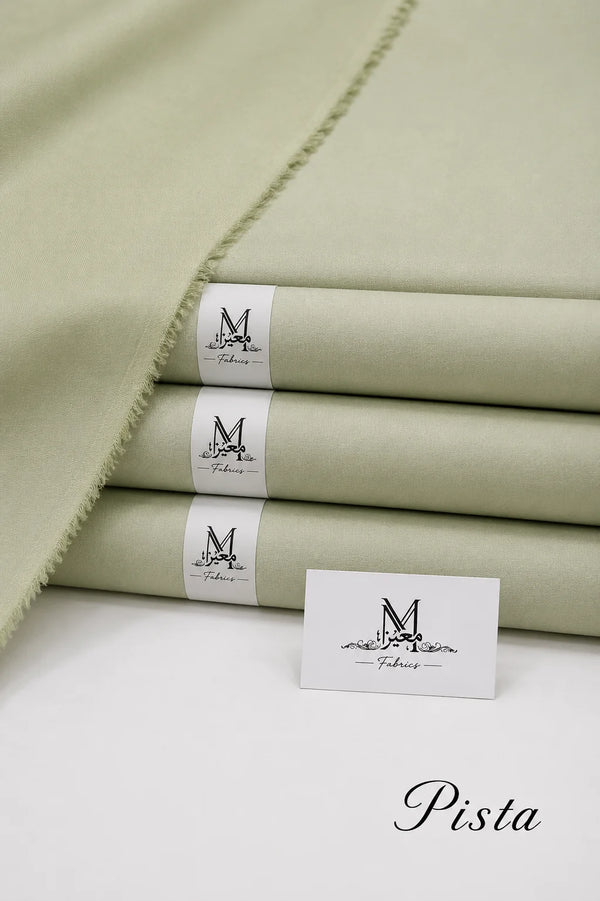Royal Cotton Unstitched Pista Fabric