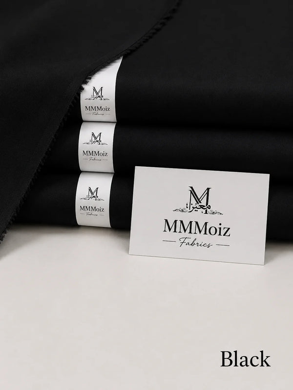 Royal Cotton Unstitched Black Fabric
