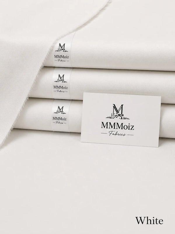 Royal Cotton Unstitched White Fabric