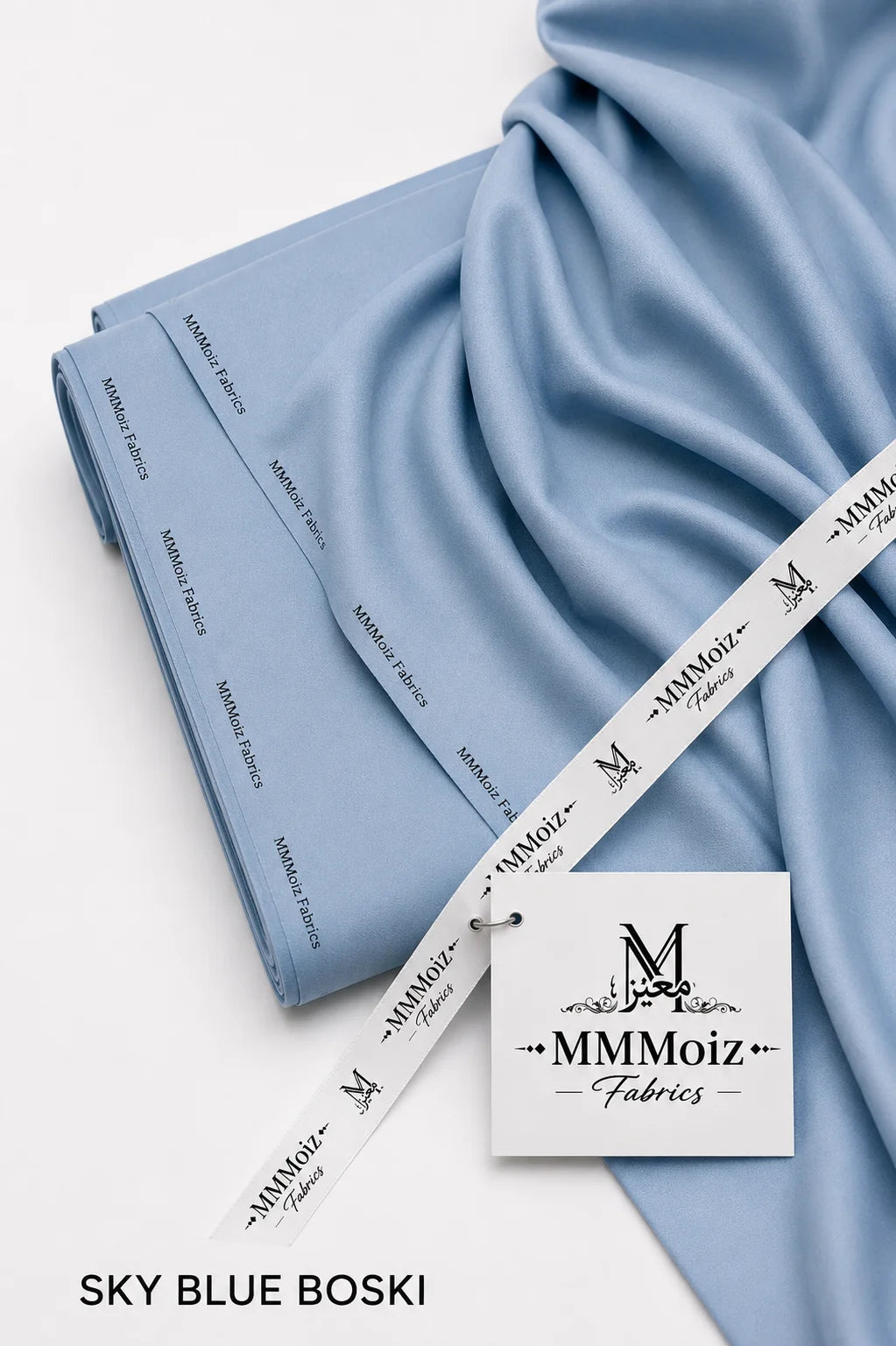 Signature Sky Blue Wash & Wear Boski Unstitched
