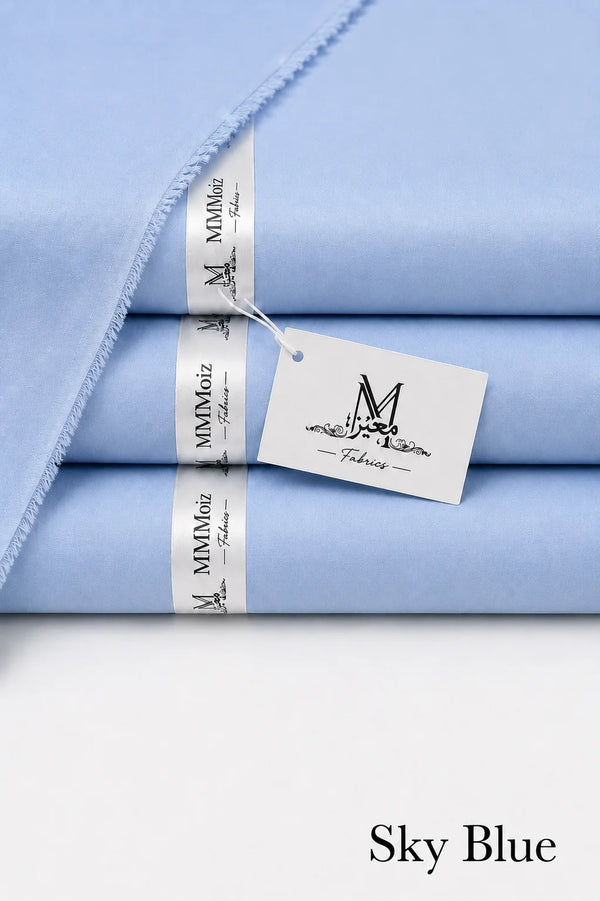 Royal Cotton Unstitched Sky Blue Fabric