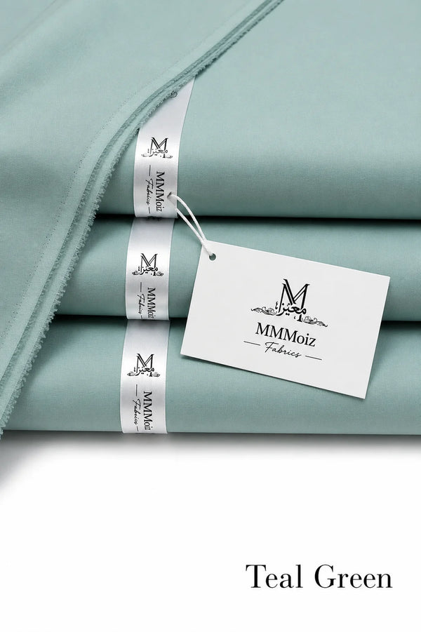 Royal Cotton Unstitched Teal Green Fabric
