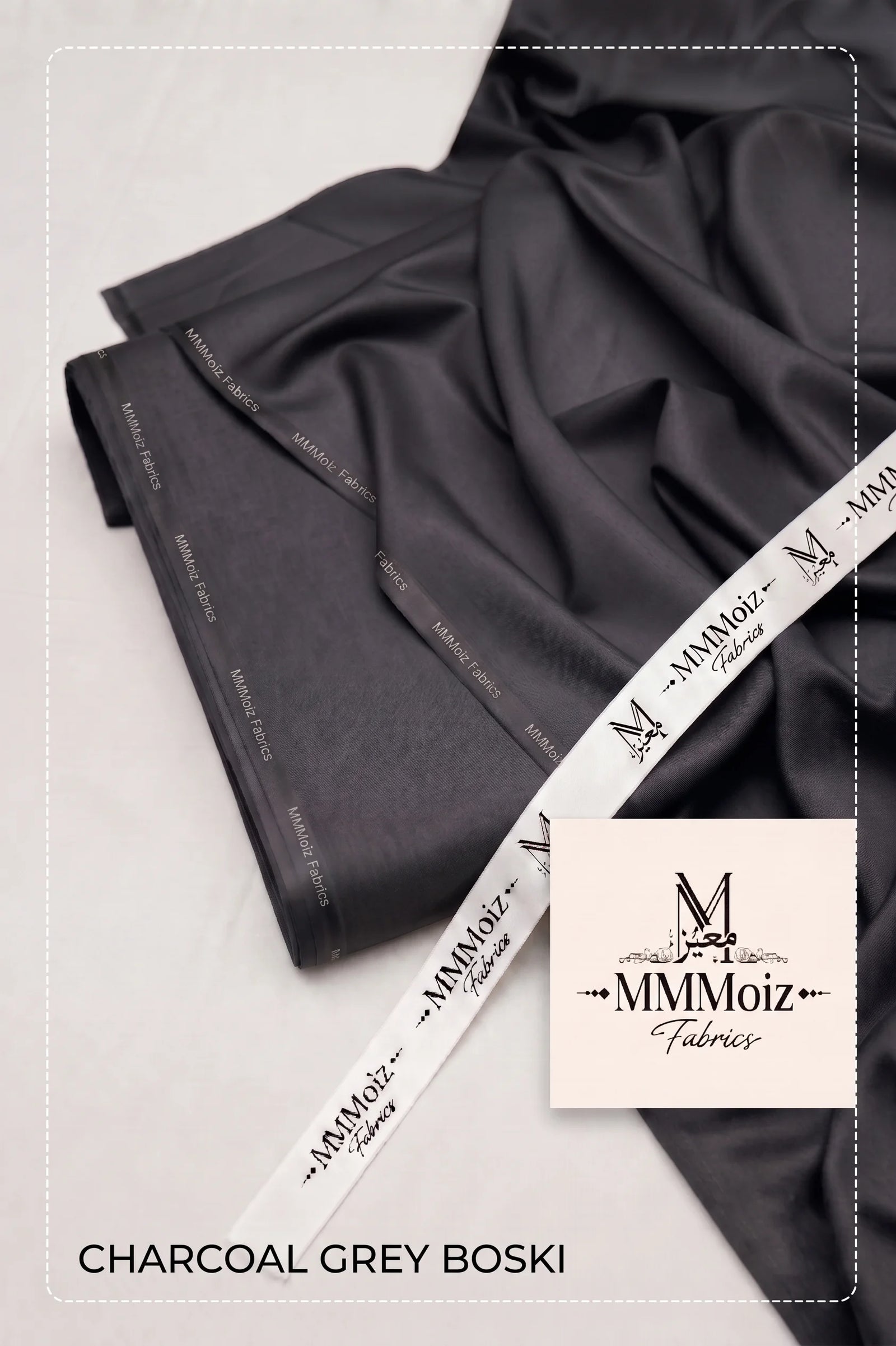 Signature Charcoal Grey Wash & Wear Boski Unstitched