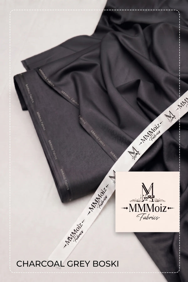 Signature Charcoal Grey Wash & Wear Boski Unstitched