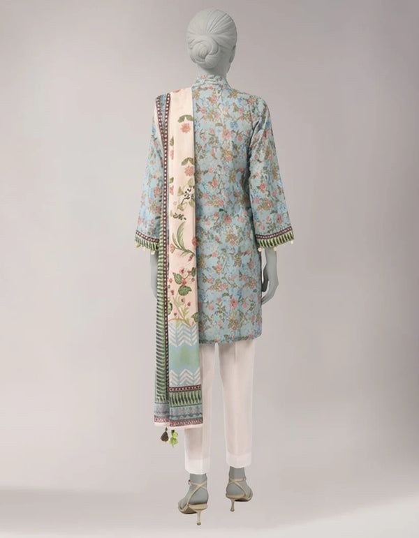 multicolor lawn digital printed unstitched 2pc