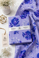 Lilac Purple Floral Printed Lawn 2 Piece Unstitched Suit